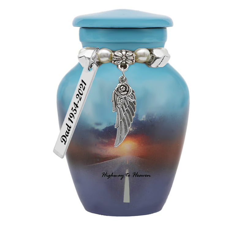 Highway To Heaven Mini Urn - Love Charms™ Option