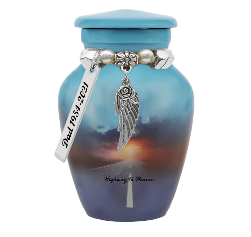 Highway To Heaven Mini Urn - Love Charms™ Option