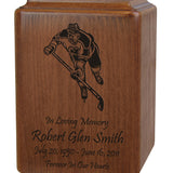 Custom Hockey Wood Urn