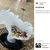 Wild Horses Lucite Art Cremation Urn 