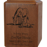 Custom Engraved Mother's Love Horse Urn