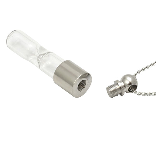 Modern Hourglass Cremation Jewelry Urn