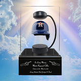 Baseball Cremation Urn & Houston Astros Hover Helmet Décor