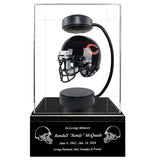 Football Adult or Medium Cremation Urn & Chicago Bears Hover Helmet Décor - Free Engraving