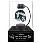 Football Adult or Medium Cremation Urn & Philadelphia Eagles Hover Helmet Décor - Free Engraving