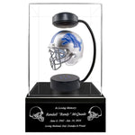 Football Adult or Medium Cremation Urn & Detroit Lions Hover Helmet Décor - Free Engraving