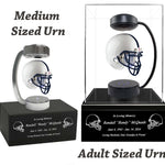 Football Adult or Medium Cremation Urn & Penn State Nittany Lions Hover Helmet Décor - Free Engraving