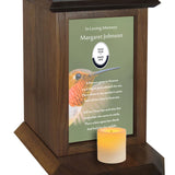 Hummingbird Poem Flowers in Heaven Urn