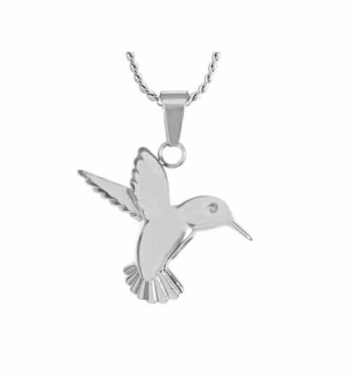 Hummingbird Ash Pendant Urn - Love Charms Option