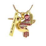 Hummingbird Pink Gold Jewelry Ash Urn - Love Charms™ Option