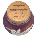 Hummingbird  Raku Cremation Adult or Medium Urn - Personalization Option
