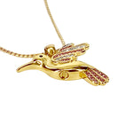 Hummingbird Pink Gold Jewelry Ash Urn - Love Charms™ Option