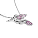 Hummingbird Pink Jewelry Ash Urn - Love Charms™ Option