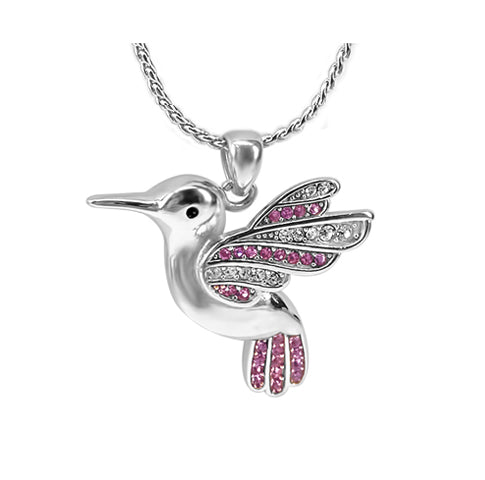 Hummingbird Pink Jewelry Ash Urn - Love Charms™ Option