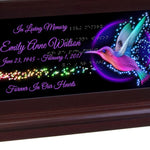 Hummingbird Stars Braille Cremation Urn