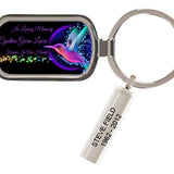 Custom Made Hummingbird Stars Keychain Keepsake