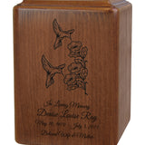 Custom Engraved Hummingbird Companion Wood