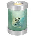 I Love You To The Moon and Back Candle Cremation Urn - Engraving Available - LED Candle Included 