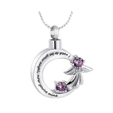 I Used to Be Your Angel Amethyst Ash Jewelry Urn - Love Charms Option