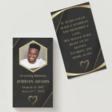 If Tears Photo Memorial Cards - Funeral  Cards - Celebration of Life Cards