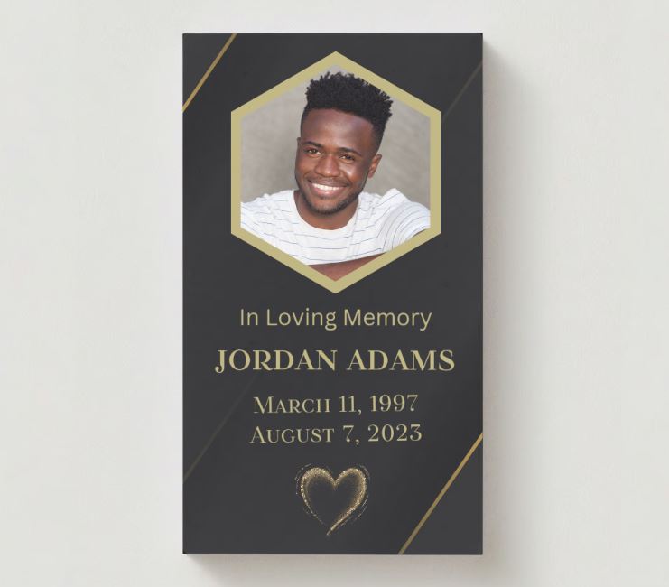 If Tears Photo Memorial Cards - Funeral  Cards - Celebration of Life Cards
