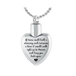 If Tears Could Build A Stairway Jewelry Pendant Urn -  Love Charms® Option