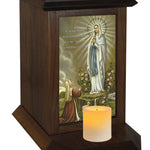Immaculate Conception Adult Cremation Urn - Candle Included