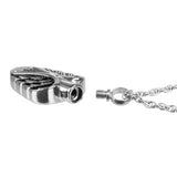 In Angel's Wings Black Onyx Heart Pendant Urn