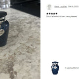 In Loving Memory Blue Sparkle Mini Urn - Love Charms® Option