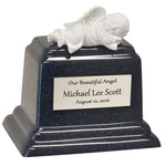 In God's Hands Blue Baby Marble Urn - Free Engraving