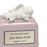 In God's Hands© Pink Marble Urn