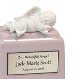 In God's Hands© Pink Marble Urn
