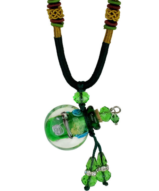 Irish Memorial Glass Pendant Urn