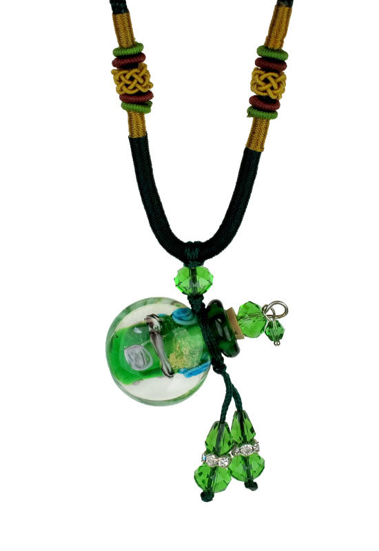 Irish Memorial Glass Pendant Urn
