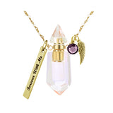 Iridescent Crystal Ash Necklace Urn - Love Charms® Option