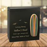 Surf Rider Paddle Boards Wood Cremation Urn - Choose One of Three Options