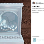 In Jesus's Hands Preemie Blue Baby Cremation Urn