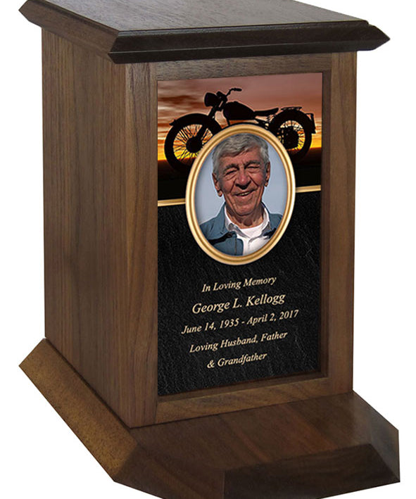 Motorcycle Photo Journey Urn