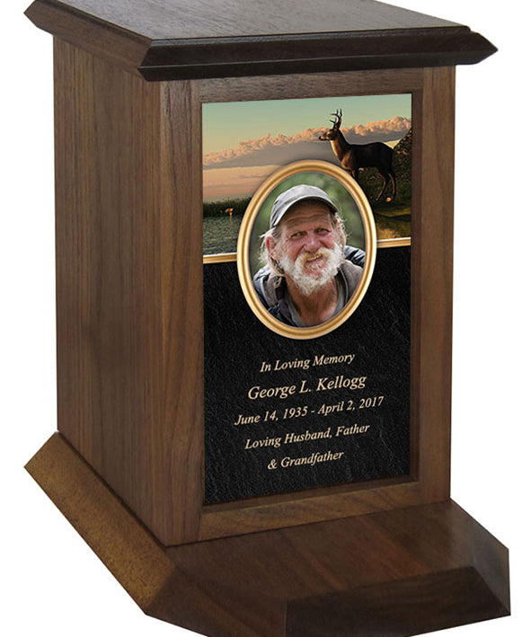 Buck Western Photo Journey Urn
