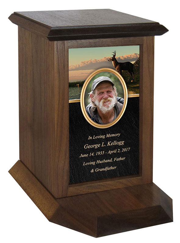 Buck Western Photo Journey Urn