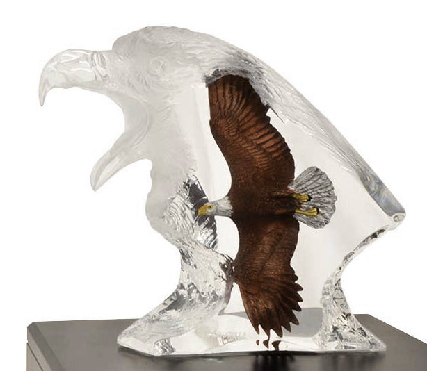 Journey Eagle Lucite Art Cremation Urn