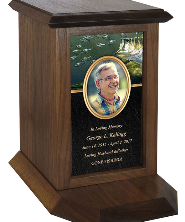 Gone Fishing Photo Journey Urn by Al Agnew