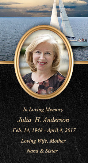 Sailboat Photo Journey Urn
