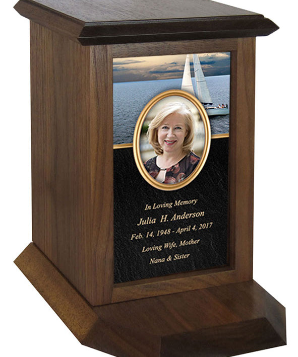 Sailboat Photo Journey Urn