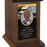 White Truck Photo Journey Urn