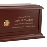 K9 Service Dog Birch Cremation Urn - Adult Wood Urn