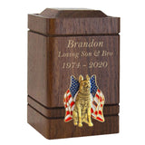 K9 Walnut Keepsake Urn