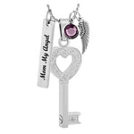 Key To My Love Ash Pendant Urn - Love Charms Option