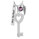 Key To My Love Ash Pendant Urn - Love Charms Option
