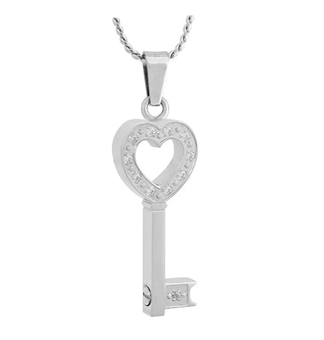 Key To My Love Ash Pendant Urn - Love Charms Option